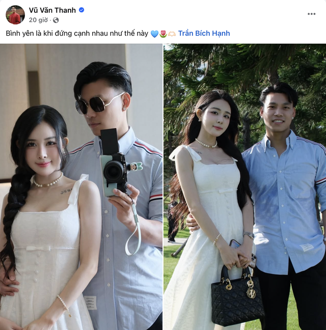 Vũ Văn Thanh khoe ảnh tình tứ cùng bạn gái hot girl, kèm ‘thông điệp’ đáng yêu!- Ảnh 1.