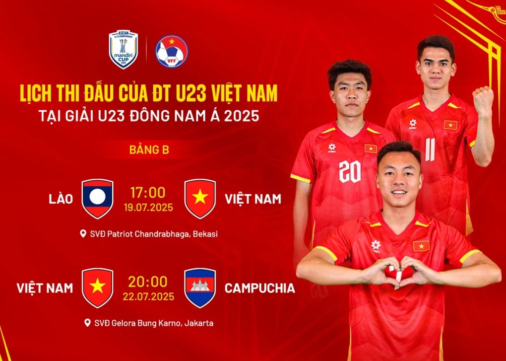 Lịch thi đấu giải U23 Đông Nam Á 2025 - 1
