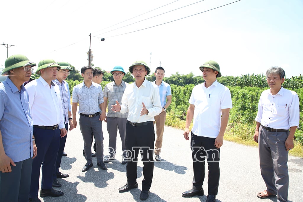 Phó Chủ tịch UBND tỉnh Nguyễn Hùng Nam kiểm tra thực địa tình hình triển khai dự án