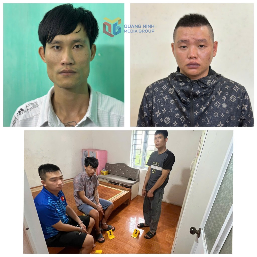 Các đối tượng bị bắt giữ.