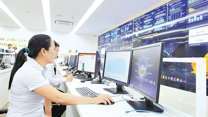 Centre d'opérations intelligentes de la province de Binh Phuoc. (Photo : NHAT SON)