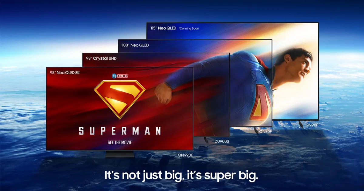 Samsung cùng Warner Bros. và DC Studios mang đến trải nghiệm điện ảnh “Superman” trên màn hình TV cực đại