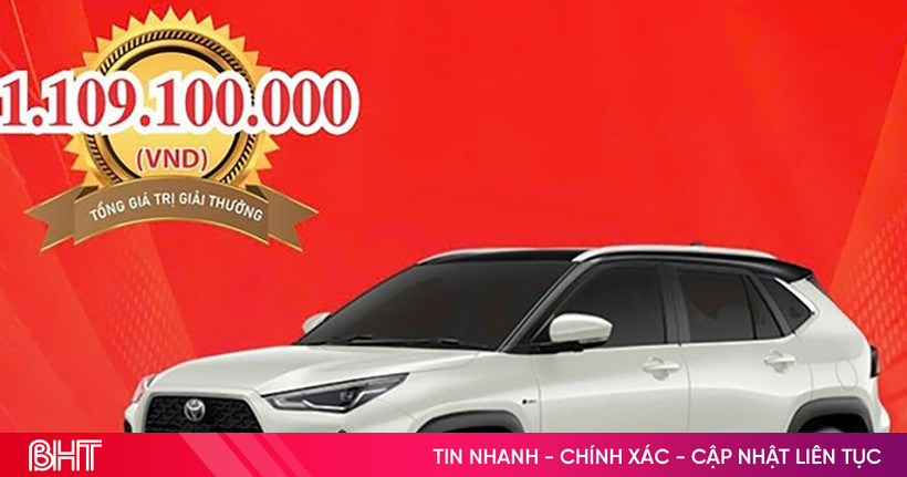 Agribank Hà Tĩnh II xác định chủ nhân giải thưởng Toyota Yaris Cross