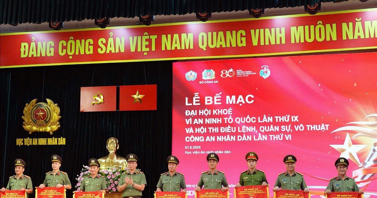 Lam Dong Police achieved high results at the Health Congress for National Security