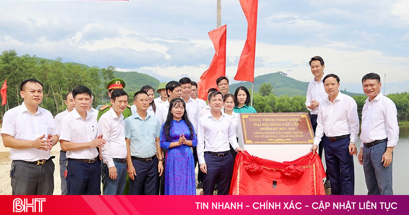 Thông xe kỹ thuật cầu Hốp Chuối ở Vũ Quang