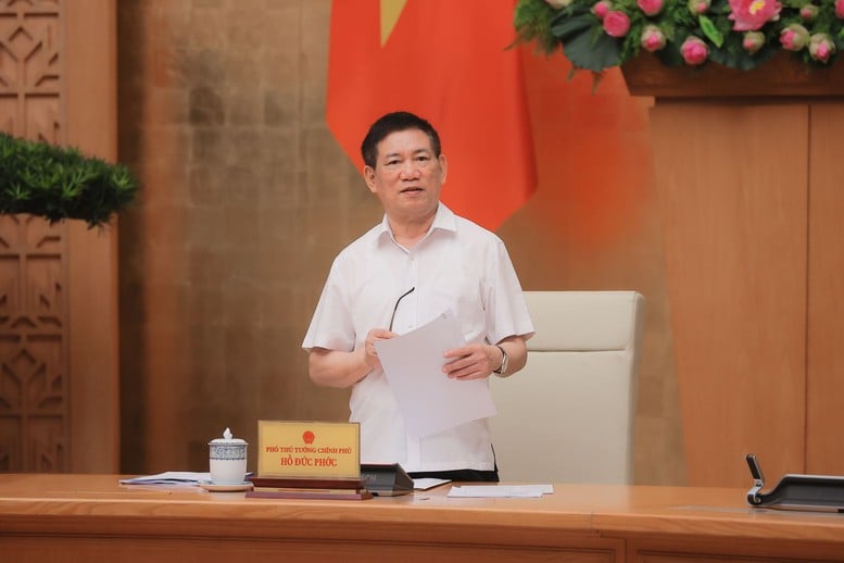 Phó Thủ tướng Hồ Đức Phớc chủ trì cuộc họp Ban Chỉ đạo cơ cấu lại các tổ chức tín dụng- Ảnh 1.