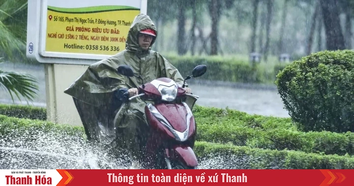 Hôm nay (1/8), Thanh Hóa có mưa rào và dông rải rác 