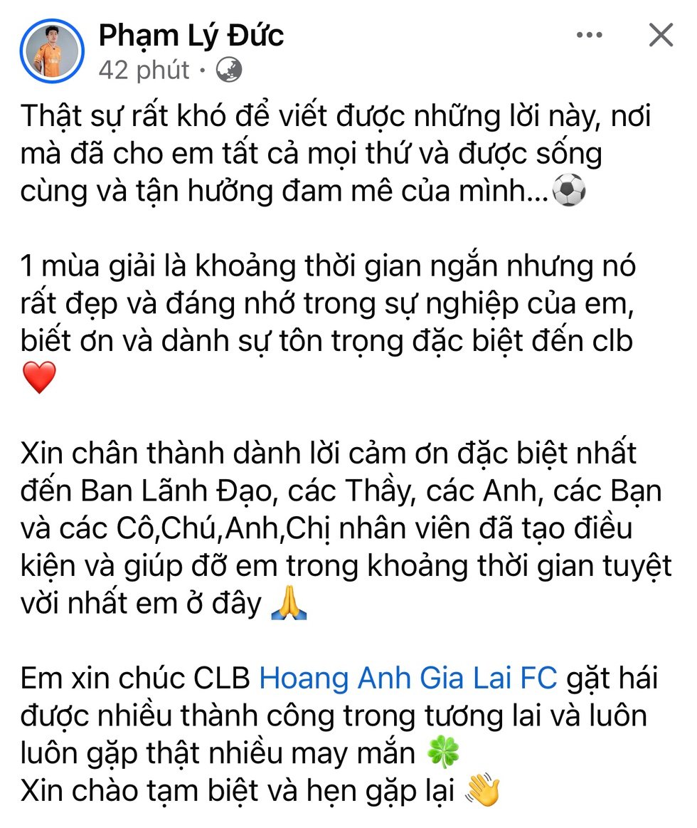 Trung vệ Lý Đức gia nhập CLB CAHN: Chương mới cho nhà vô địch U.23 Đông Nam Á- Ảnh 1.