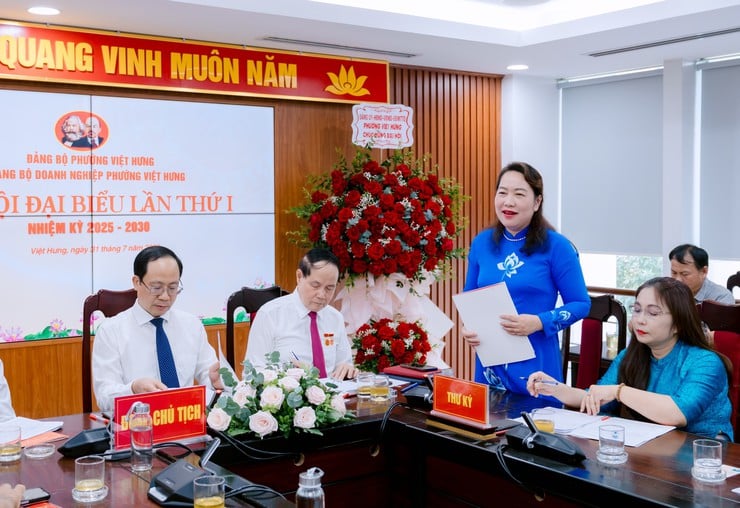 Đại hội đại biểu Đảng bộ Doanh nghiệp phường Việt Hưng lần thứ I thành công tốt đẹp- Ảnh 3.