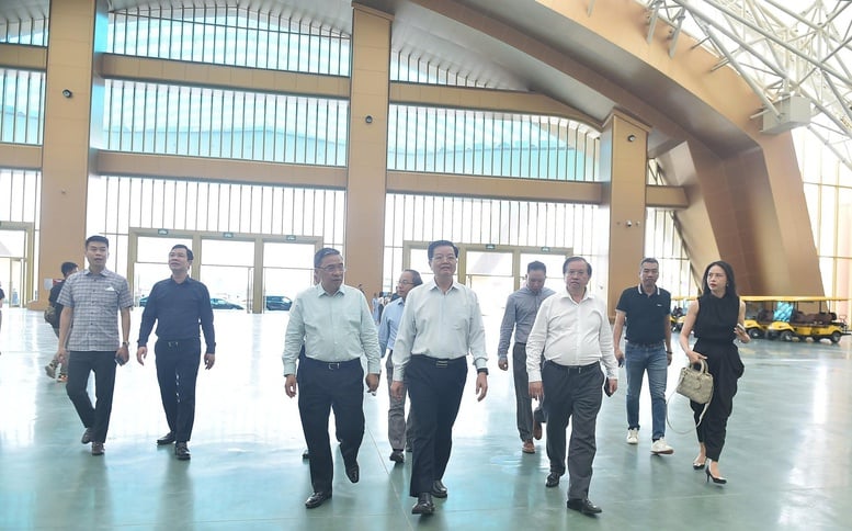 Phó Thủ tướng Mai Văn Chính kiểm tra, đôn đốc tiến độ Triển lãm 80 năm Ngày Quốc khánh- Ảnh 1.
