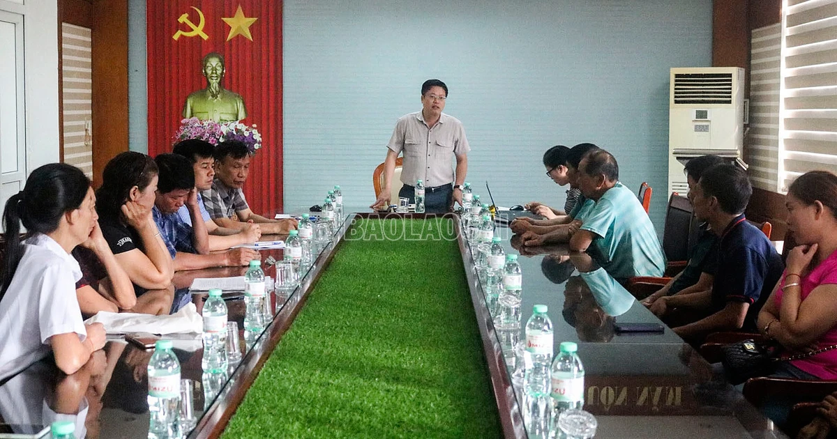 UBND xã Bát Xát tổ chức họp thống nhất phương án giải quyết di chuyển hộ dân phục vụ dự án