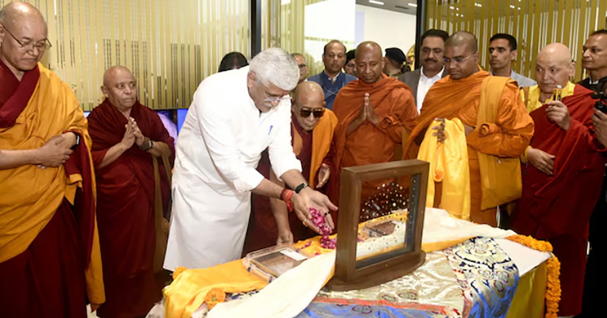 Collection of gems related to Buddha's relics returned to India