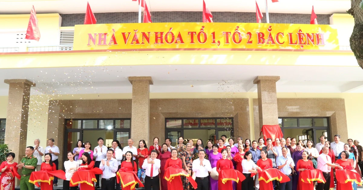 Khánh thành Nhà văn hóa tổ 1, tổ 2 Bắc Lệnh, phường Cam Đường