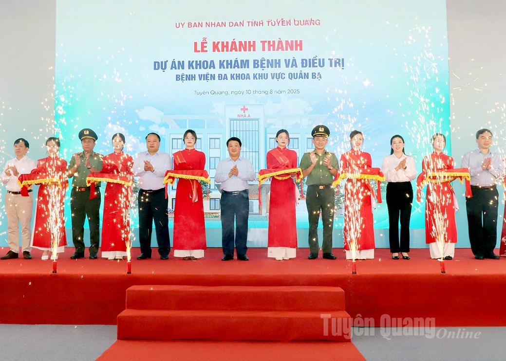 Khánh thành Khoa khám bệnh và điều trị, Bệnh viện Đa khoa khu vực Quản Bạ do Tổng Bí thư Tô Lâm trao tặng