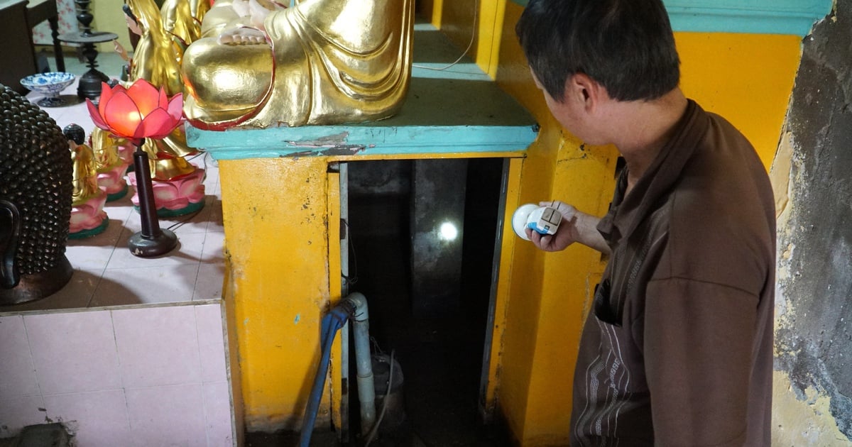 វត្តដែលមានអាយុ 120 ឆ្នាំនៅទីក្រុងហូជីមិញមានផ្លូវរូងក្រោមដីសម្ងាត់ពីរនៅក្រោមរូបសំណាកព្រះពុទ្ធ។