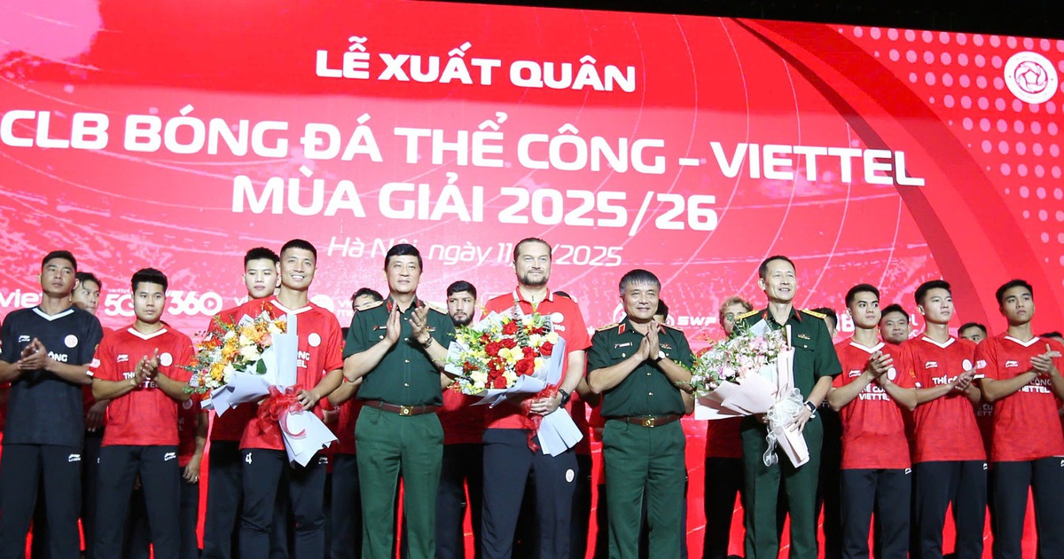 Thứ trưởng Bộ Quốc phòng giao nhiệm vụ đặc biệt cho Thể Công Viettel, đặt mục tiêu vô địch V-League