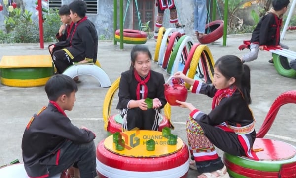 Sân chơi thân thiện cho trẻ em từ vật liệu tái chế