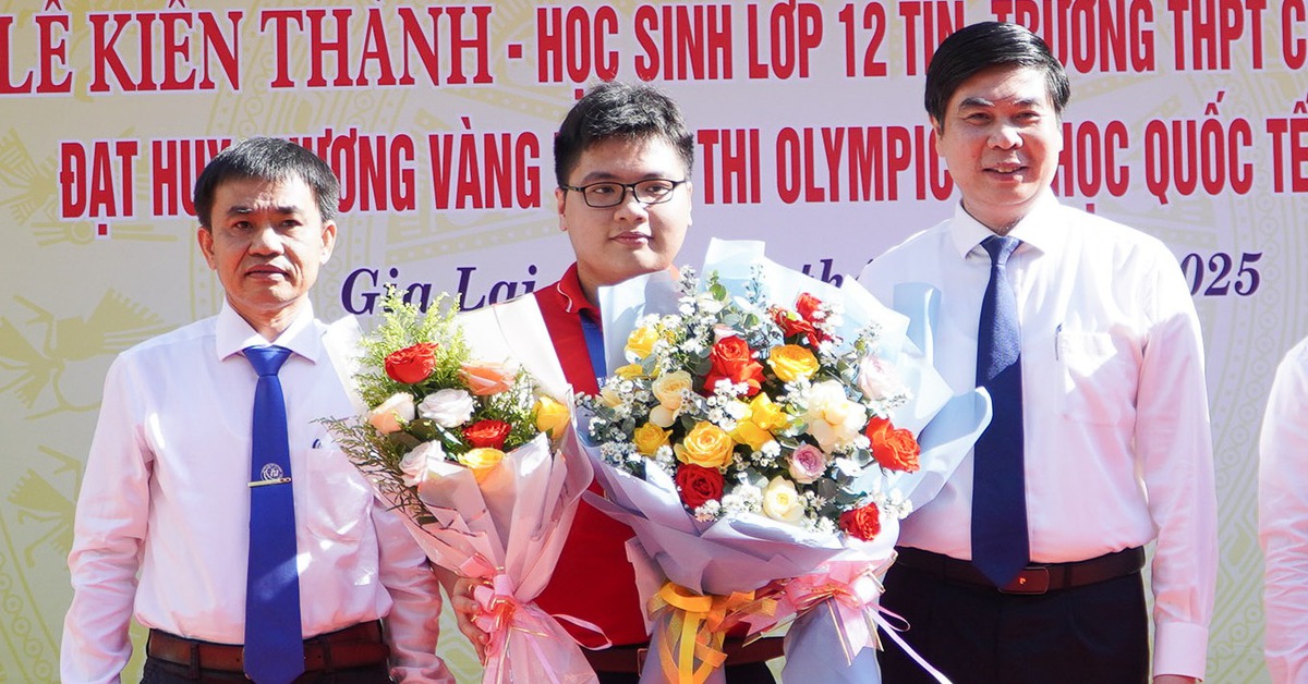 100 million VND reward for students who won gold medals at the International Olympiad in Informatics