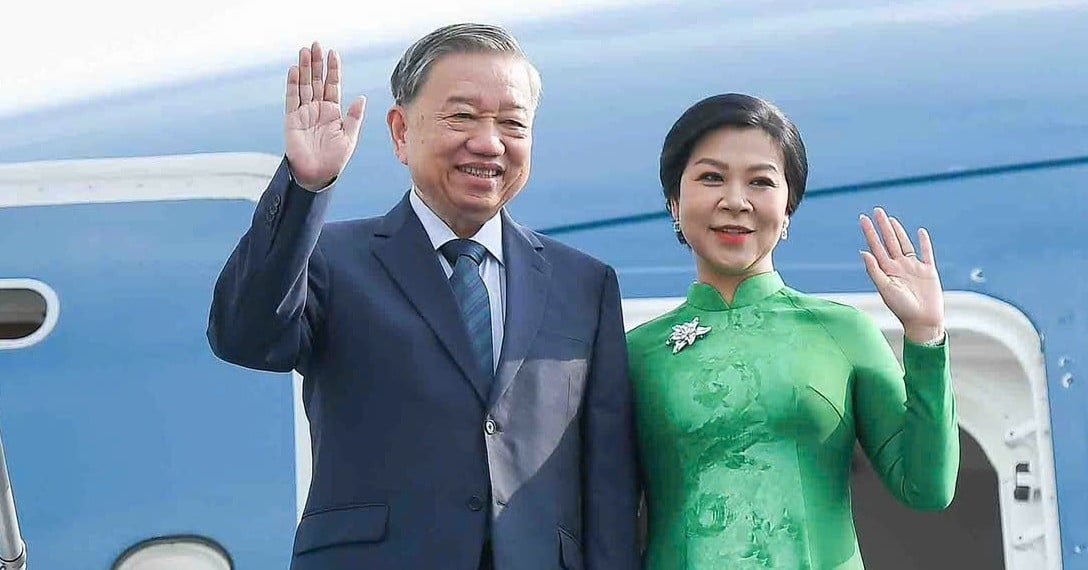 Tổng Bí thư Tô Lâm và Phu nhân lên đường thăm Hàn Quốc