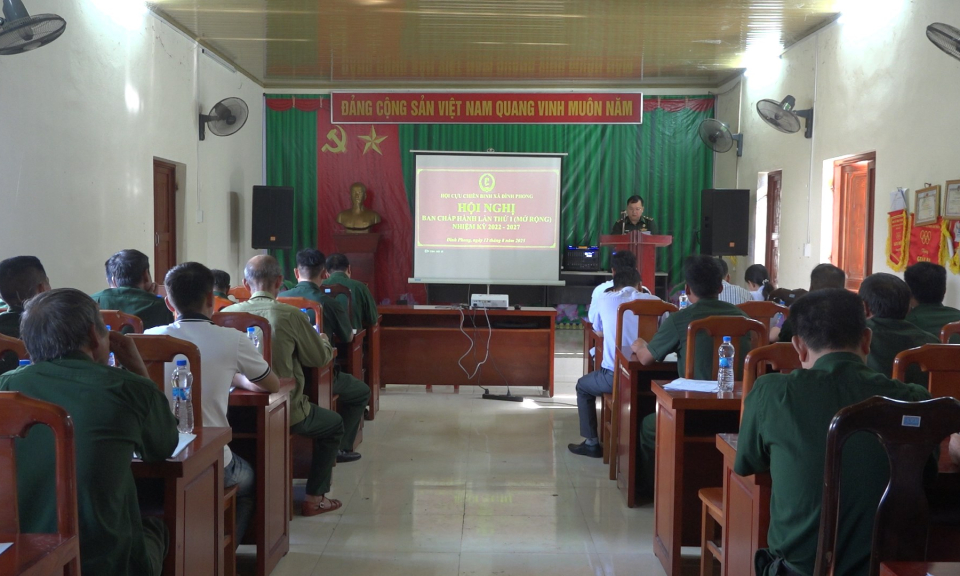 Hội Cựu chiến binh xã Đình Phong Hội nghị Ban Chấp hành lần thứ I, nhiệm kỳ 2022 - 2027  - Báo Cao Bằng điện tử