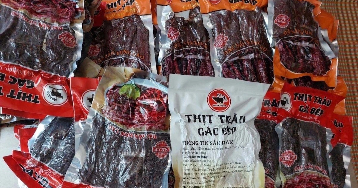 Thịt trâu Ấn Độ giả trâu gác bếp Hà Giang được rao bán tràn lan với giá rẻ