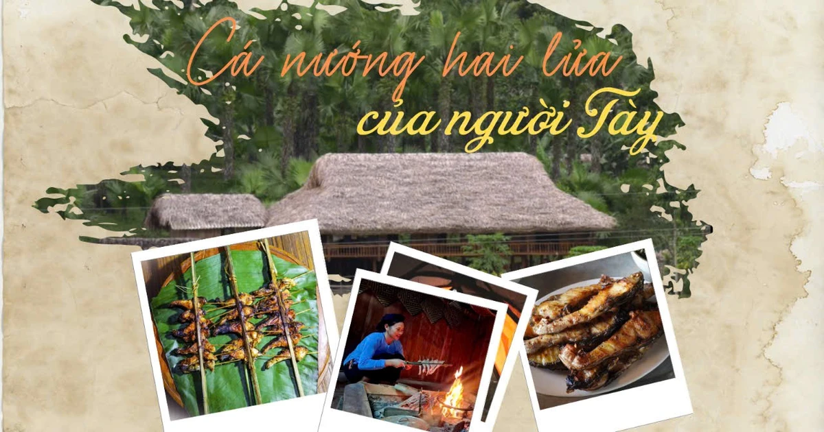 Cá nướng hai lửa của người Tày