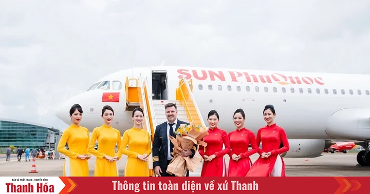 Nahaufnahme des Airbus A321NX – Das modernste Schmalrumpfflugzeug von Sun PhuQuoc Airways