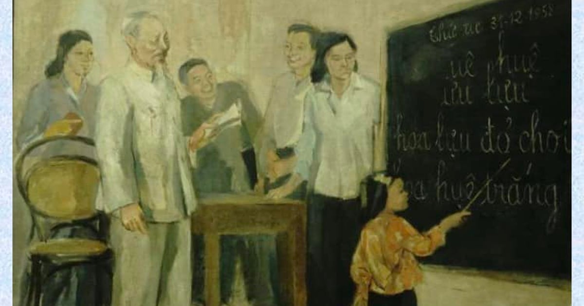 Nhớ Đỗ Hữu Huề, người vẽ Bác Hồ thăm lớp vỡ lòng