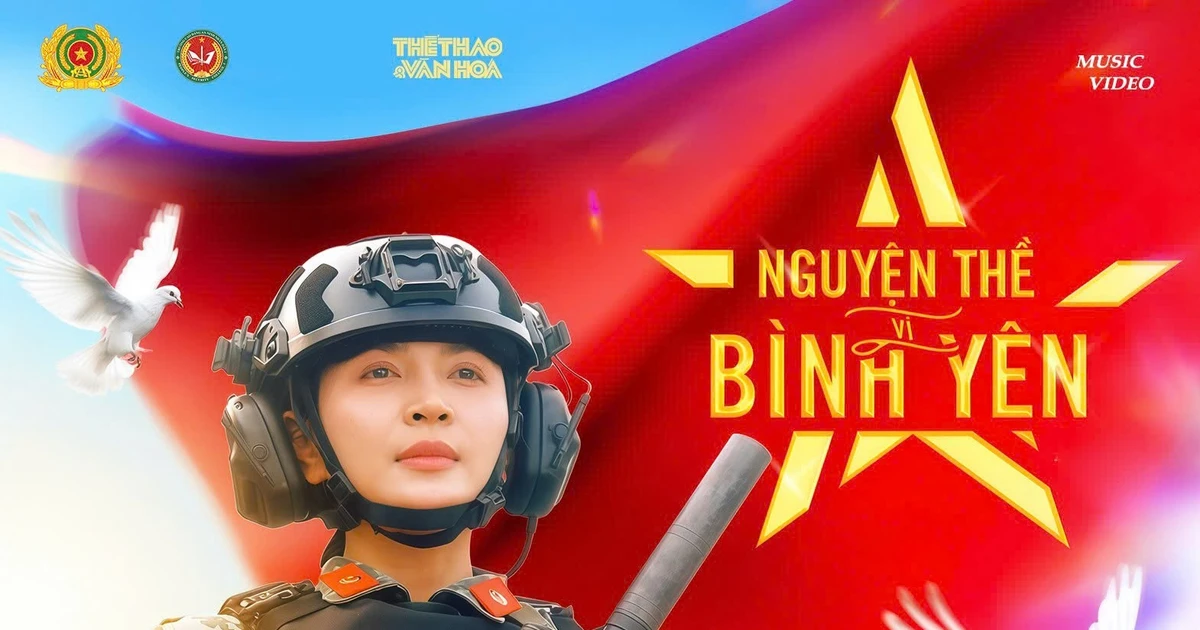 Duyên Quỳnh hóa thân thành chiến sỹ công an trong MV 'Nguyện thề vì bình yên'