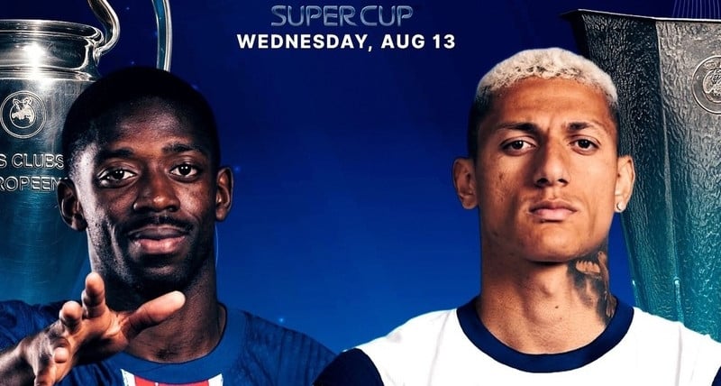 មើលការប្រកួតបាល់ទាត់ PSG vs Tottenham European Super Cup នៅលើប៉ុស្តិ៍ណា?