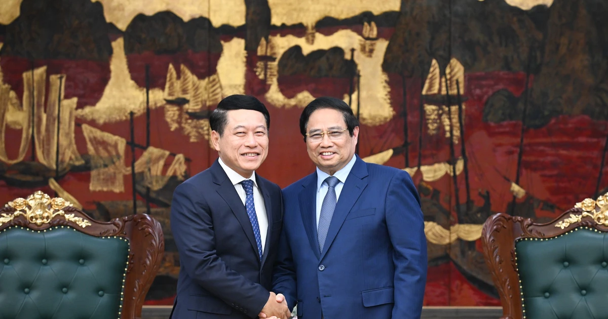 [Ảnh] Thủ tướng Phạm Minh Chính tiếp Phó Thủ tướng, Trưởng Ban Cải cách doanh nghiệp Lào