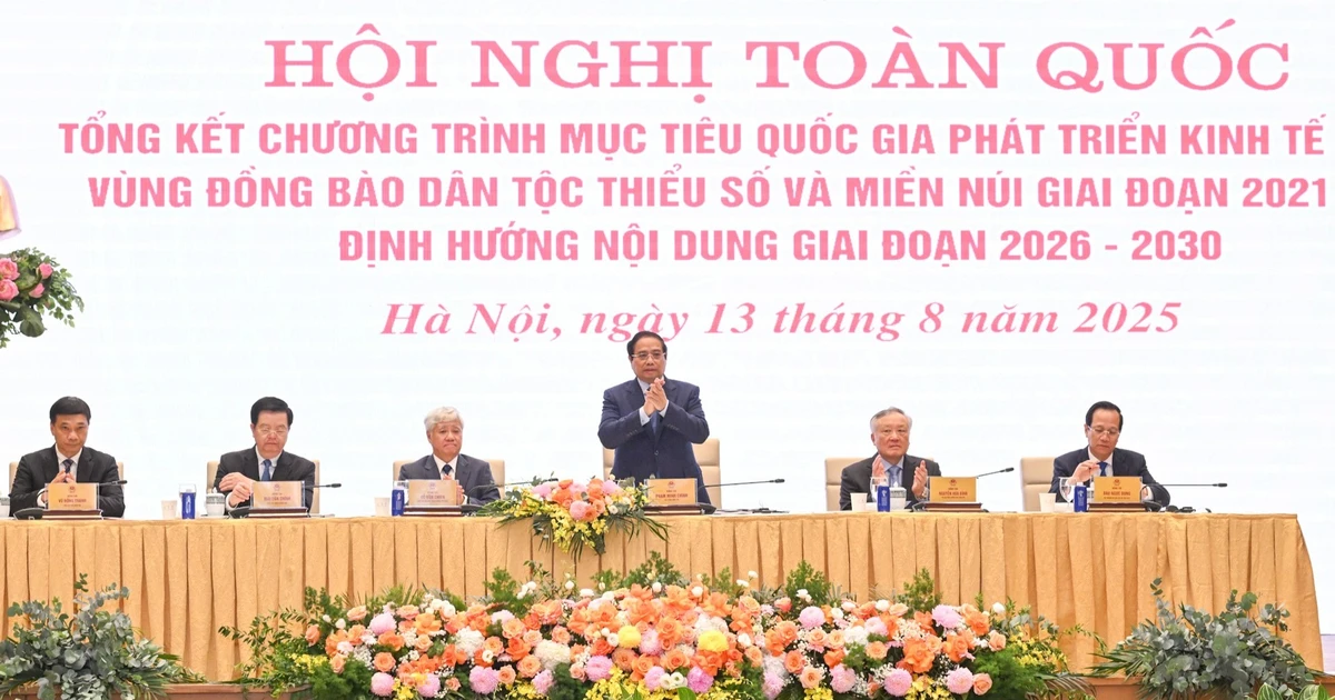 [Ảnh] Hội nghị tổng kết Chương trình mục tiêu quốc gia phát triển kinh tế-xã hội vùng đồng bào dân tộc thiểu số