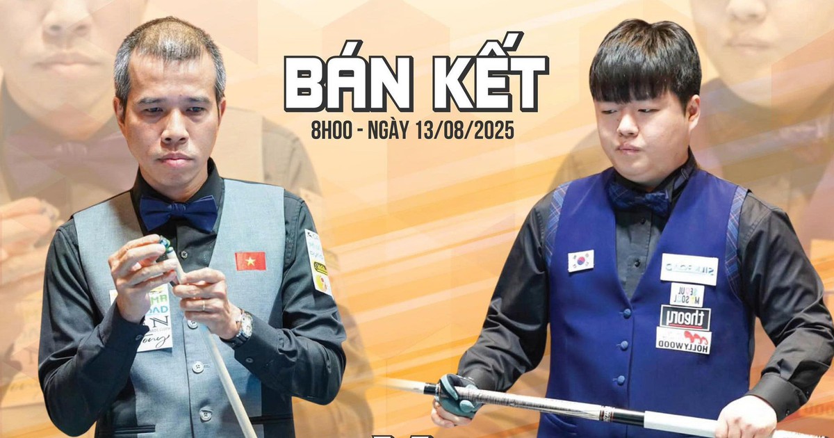 Xác định bán kết billiards World Games: Trần Quyết Chiến đấu thần đồng Hàn Quốc khi nào?