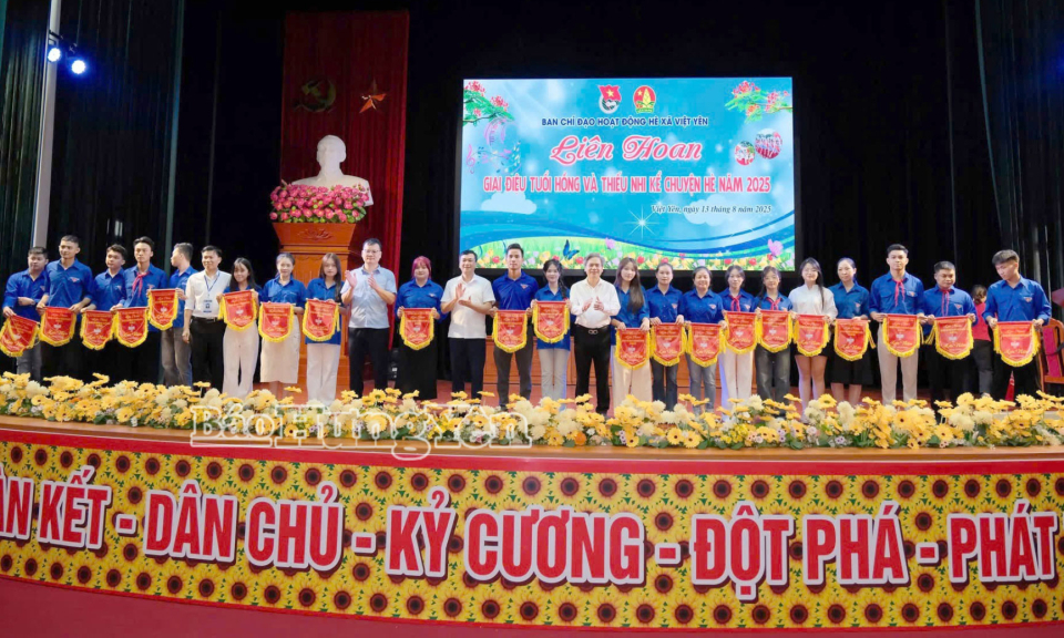 Sôi nổi liên hoan Giai điệu tuổi hồng và thiếu nhi kể chuyện hè xã Việt Yên năm 2025