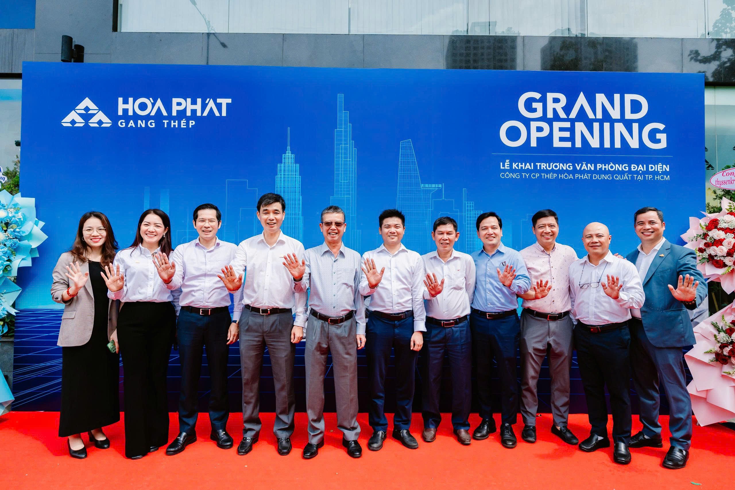 Thép Hòa Phát Dung Quất khai trương Văn phòng đại diện tại TP. Hồ Chí Minh