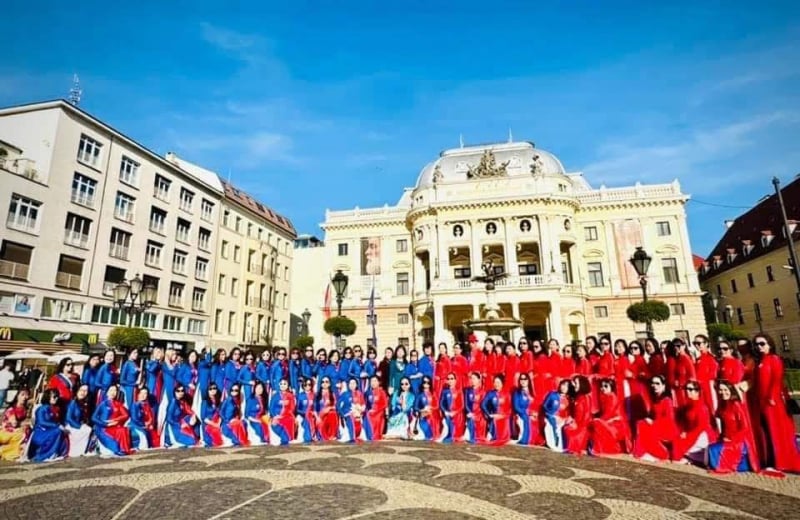 Phụ nữ Việt ở Châu Âu lan tỏa tinh thần 80 năm Quốc khánh -0