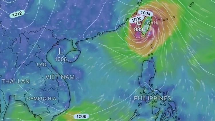 East Sea has strong winds level 7-9