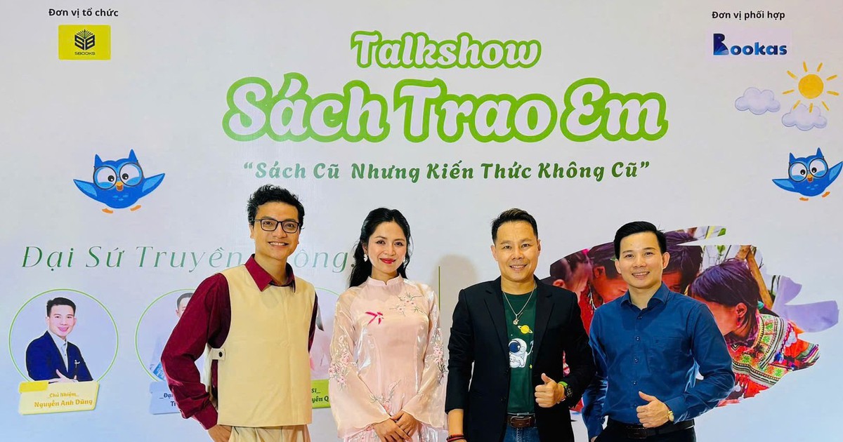 Đại sứ văn hóa đọc Trung Nghĩa, ca sĩ Duyên Quỳnh đồng hành với 'Sách trao em'