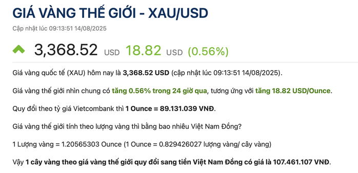 Giá vàng miếng SJC lập đỉnh lịch sử sáng 14 - 8, sắp chạm 125 triệu đồng / lượng - Ảnh 3.
