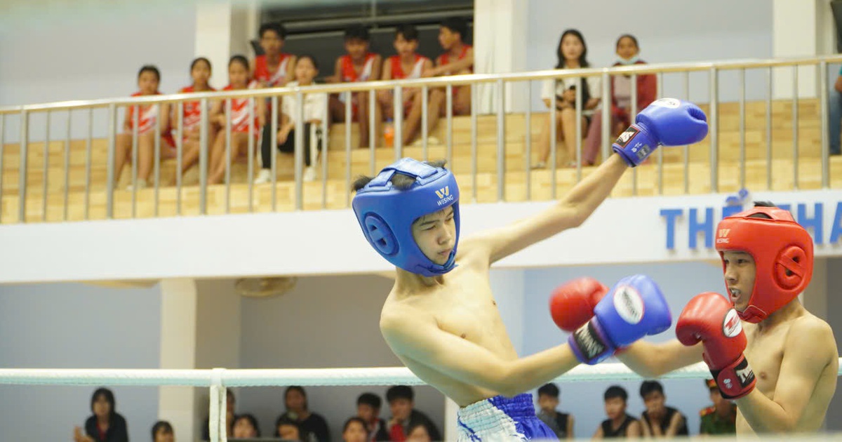 Gia Lai kickboxing tournament gathers 300 martial artists and fighters from 47 martial arts schools