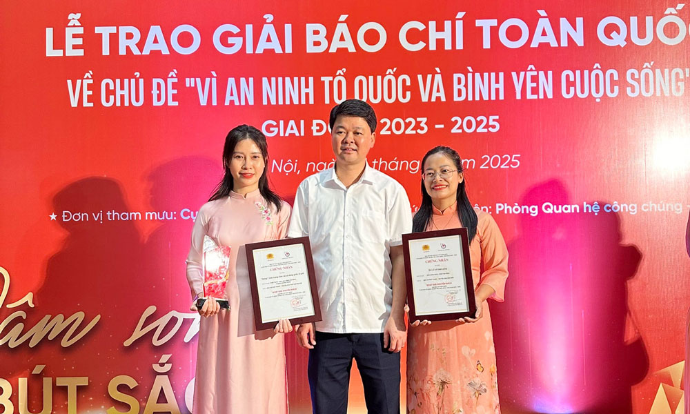 Thái Nguyên có 2 tác phẩm đoạt Giải báo chí toàn quốc 'Vì an ninh Tổ quốc và bình yên cuộc sống'