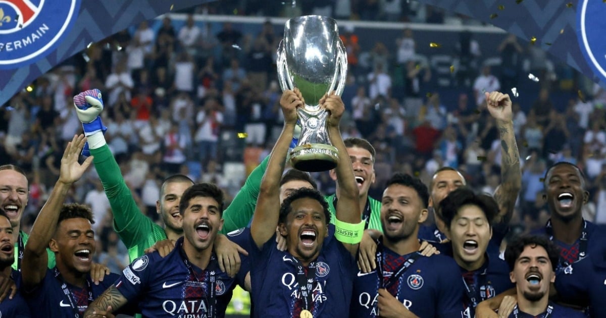 PSG ឈ្នះពាន European Super Cup ជាមួយនឹងការត្រលប់មកវិញដ៏អស្ចារ្យពេលប៉ះ Tottenham