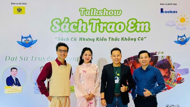 Đại sứ văn hóa đọc Trung Nghĩa, ca sĩ Duyên Quỳnh đồng hành với 'Sách trao em'- Ảnh 3.