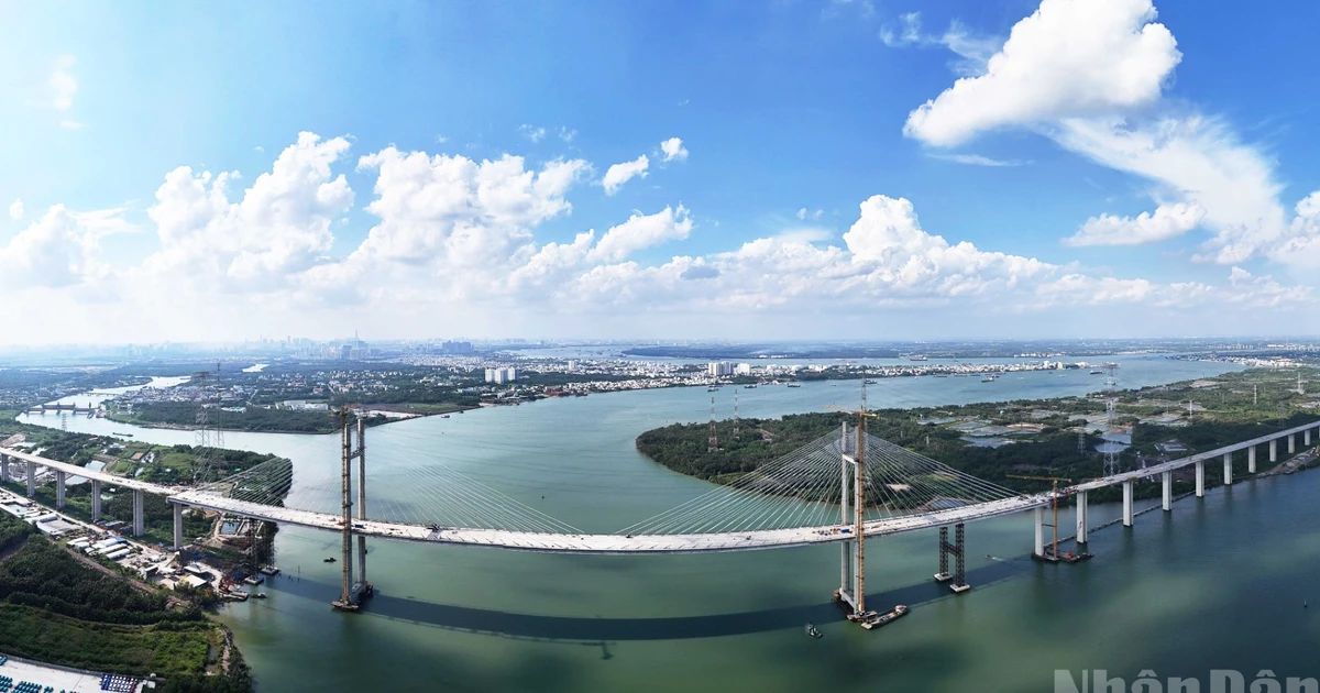 [Ảnh] Cầu Bình Khánh Thành phố Hồ Chí Minh sẵn sàng về đích