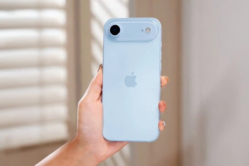 Video iPhone 17 Air siêu mỏng lộ mô hình màu Sky Blue tuyệt đẹp - 1