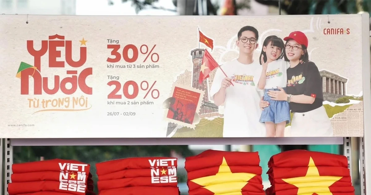 Nhiều cửa hàng khuyến mại sâu dịp Quốc khánh