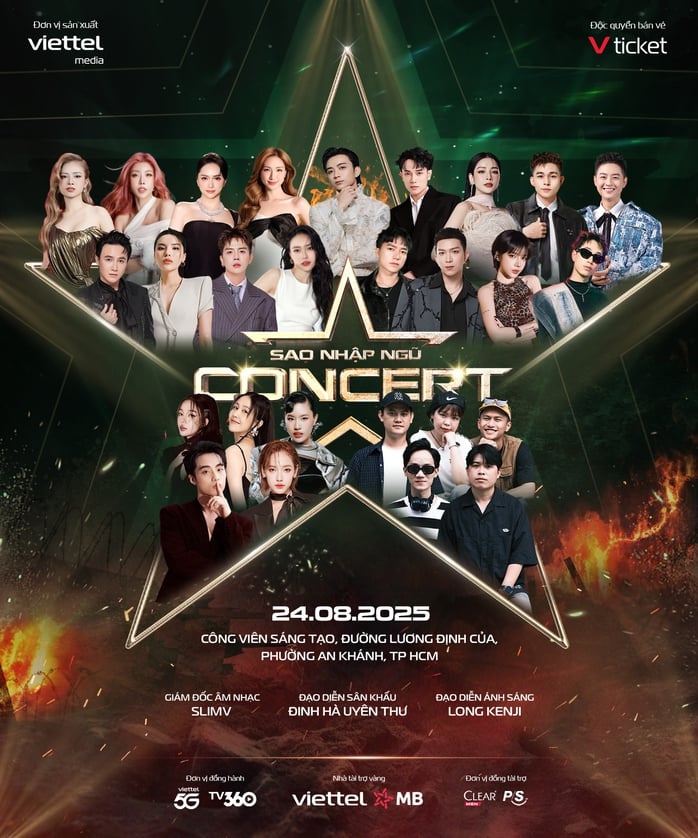 Concert Sao Nhập Ngũ: ekip hàng đầu Việt Nam hội tụ, hứa hẹn một đêm bùng nổ- Ảnh 1.