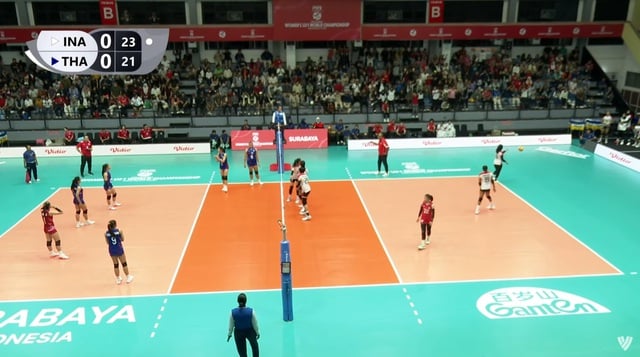 U.21 Thái Lan thắng chóng vánh chủ nhà U.21 Indonesia tại giải bóng chuyền thế giới- Ảnh 1.