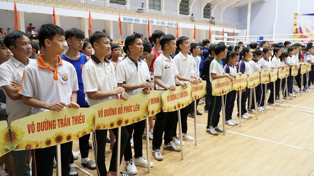 Gần 300 VĐV tham gia Giải Vô địch Trẻ Kickboxing tỉnh Gia Lai lần thứ I - ảnh 1
