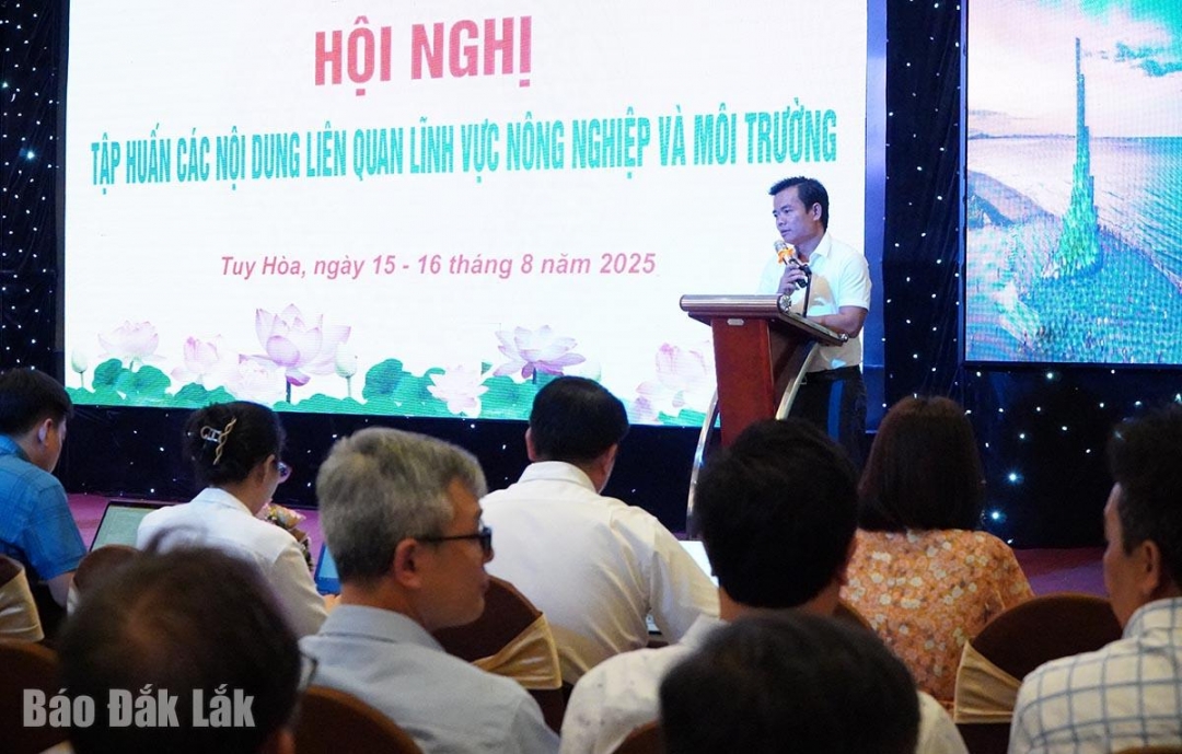Tập huấn quản lý nhà nước về nông nghiệp và môi trường